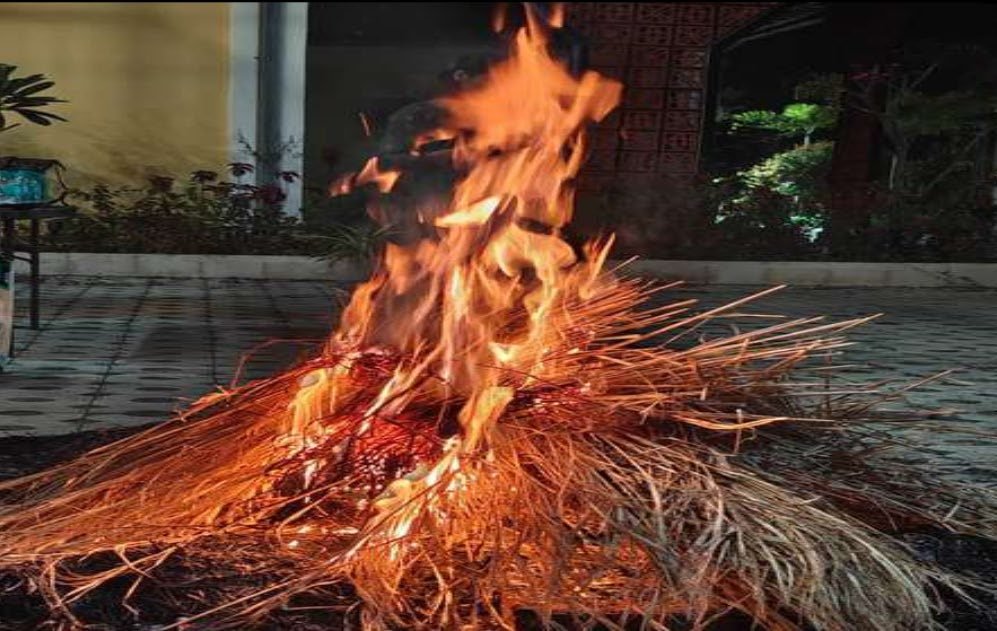 Bonfire at night